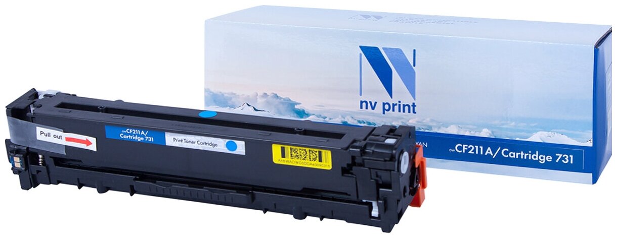 Картридж NV Print CF211A/731C для HP и Canon, 1800 стр, голубой