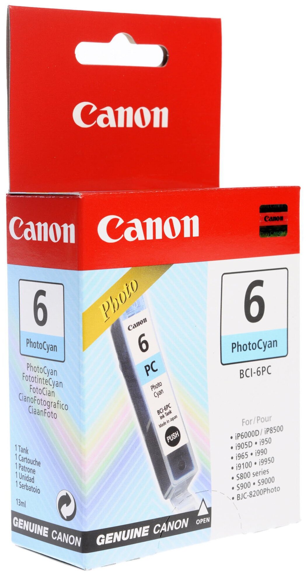 Картридж Canon BCI-6PC (4709A002), 270 стр, голубой срок годности до 2014, 2015 года