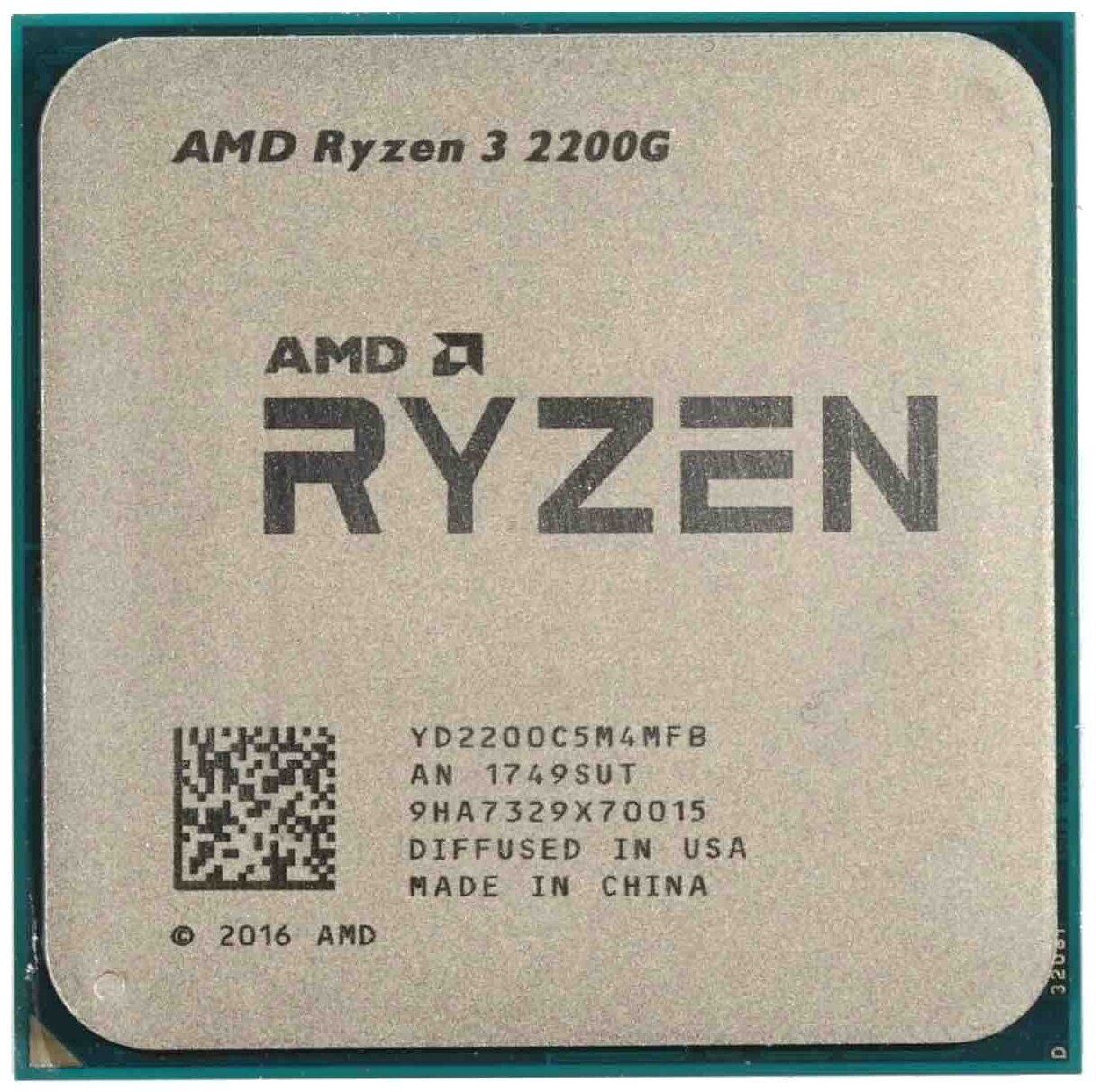 Процессор AMD Ryzen 3 2200G AM4 4 x 3500 МГц