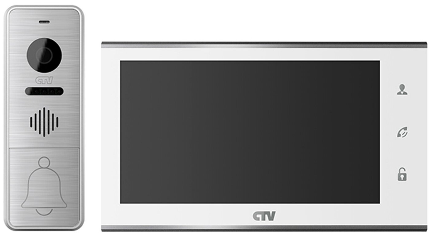 CTV-DP4705AHD Комплект цветного видеодомофона (белый)
