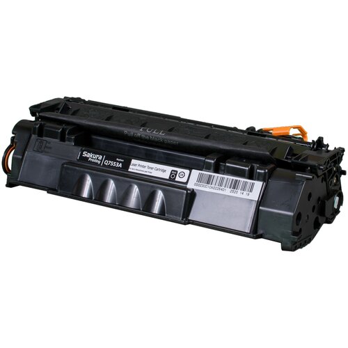 Картридж Sakura Q7553A, 3000 стр, черный лазерный картридж hp q7553a laserjet p2015 m2727 p2014