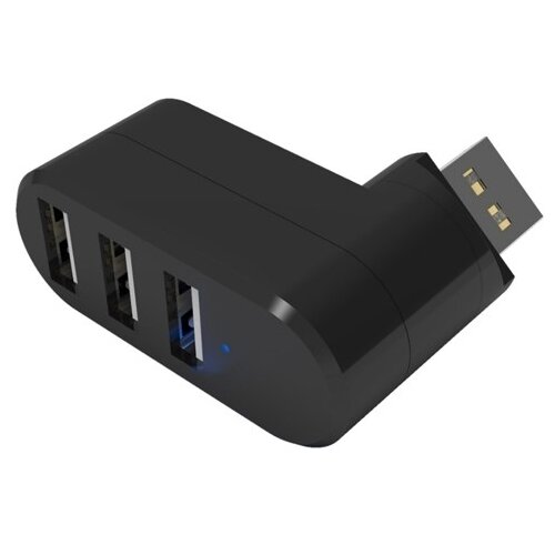 Разветвитель Ritmix CR-2301 black 3 порта поворотный 38000₽