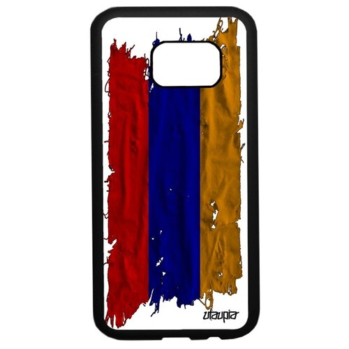 фото Чехол для телефона galaxy s7, "флаг армении на ткани" патриот страна utaupia