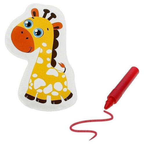 фото Набор для купания "жирафик" ( игрушка пвх+ карандаш) 3045297 крошка я