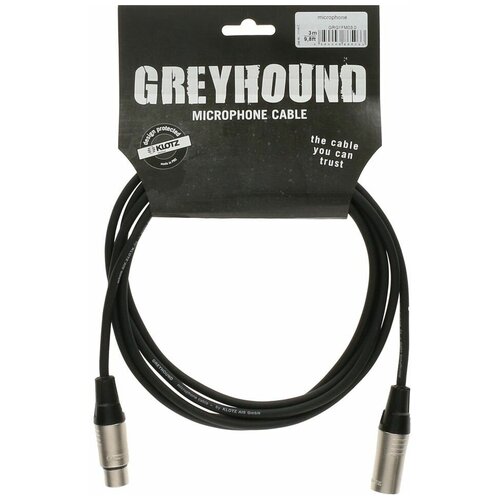 фото Кабель микрофонный xlr, 5м klotz grg1fm05.0 greyhound