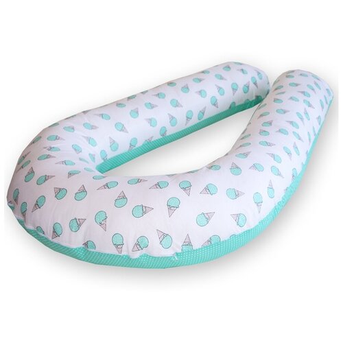 фото Подушка для беременных от premium mama u optima icecream mint + наволочка + сумка