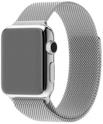 EVA Ремешок Milanese Loop Stainless Steel для Apple Watch 38/40mm, серебристый