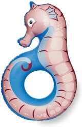 Круг BigMouth Seahorse 103x165 см розовый/голубой