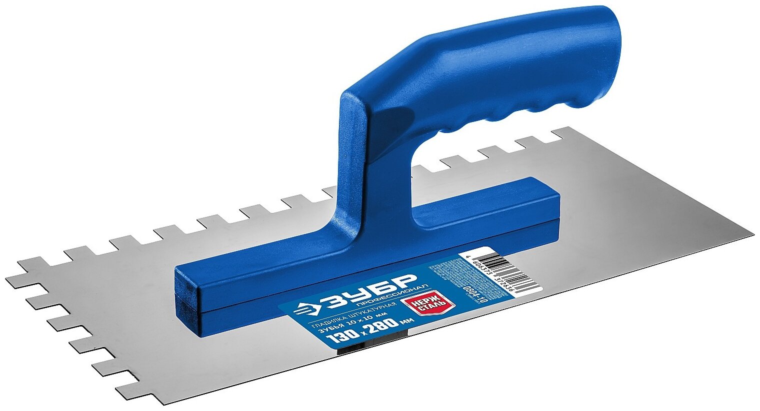 фото Гладилка зубчатая ЗУБР Профессионал (Эксперт) 0804-10 зеркальная 280x130 мм