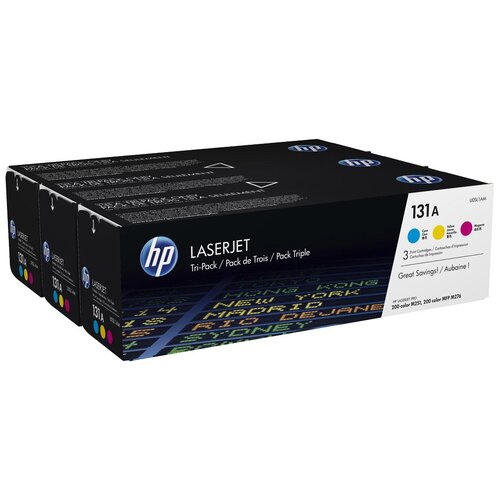 Комплект картриджей HP U0SL1AM, 1800 стр, многоцветный комплект картриджей hp cf373am 1400 стр многоцветный