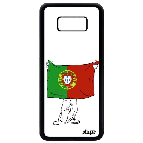 фото Чехол для мобильного galaxy s8 plus, "флаг португалии с руками" государственный патриот utaupia