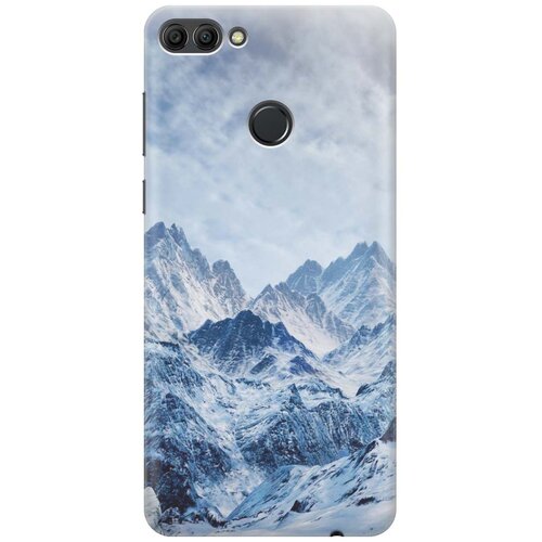 фото Gosso ультратонкий силиконовый чехол-накладка для huawei y9 (2018) с принтом "снежные горы"
