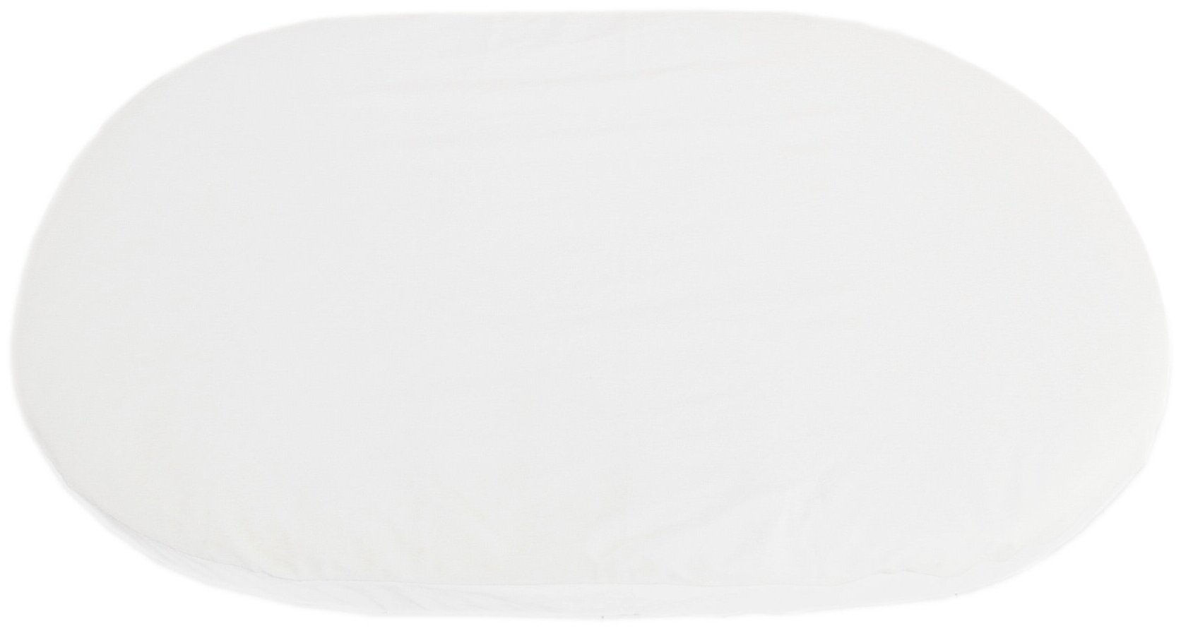 Наматрасник непромокаемый 75х125 см для овальной кроватки, белый. - фотография № 3