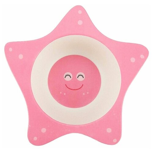 фото Детская тарелка, цвет розовый, 17х16х4,8 см, baby fox bf-bowl-11