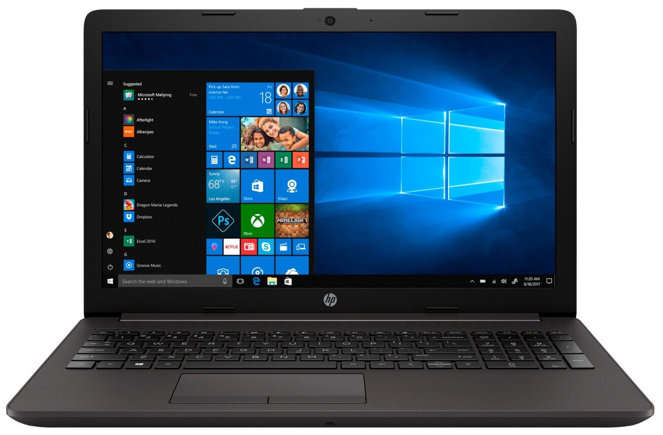 Ноутбук 14Z89EAACB HP 250 G7 Core i5-1035G1 10GHz156 FHD 1920x1080 AG8Gb DDR41256GB SSDDVDRW41Wh18kg1yDarkWin10Pro