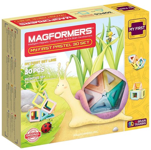 Конструктор MAGFORMERS My First 702013-30 Нежные цвета, 30 дет.