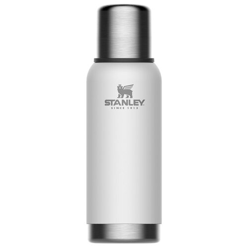 фото Классический термос stanley adventure vacuum bottle, 0.73 л белый