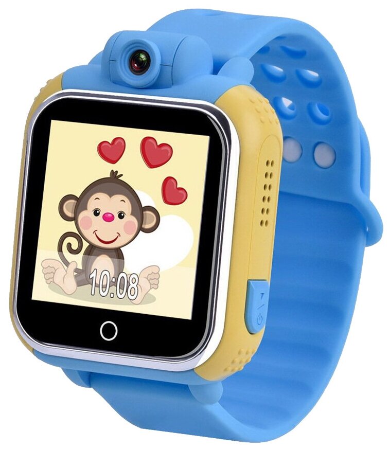 Детские часы с GPS Wonlex Smart Baby Watch GW1000 (голубые)