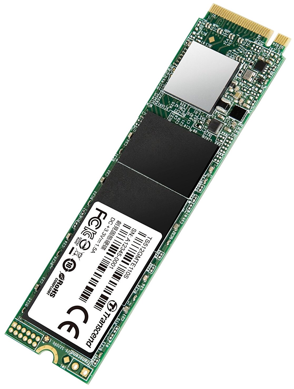 SSD накопитель Transcend 512ГБ, M.2 2280, PCIe 3.0 x4, NVMe, M.2 - фото №3