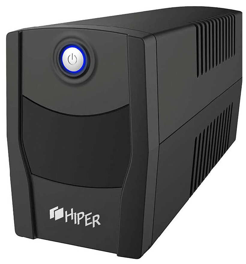 ИБП Hiper CITY-650 line-interactive, 850VA(480W), 2*Schuko socket, USB port, power cable, чёрный .
