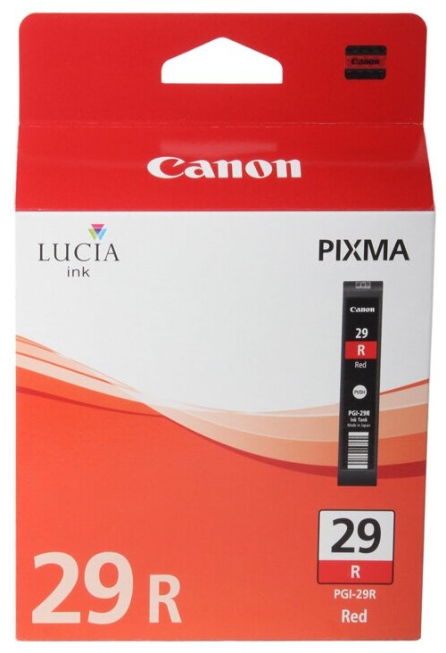 Картридж Canon PGI-29R (4878B001), 2460 стр, красный