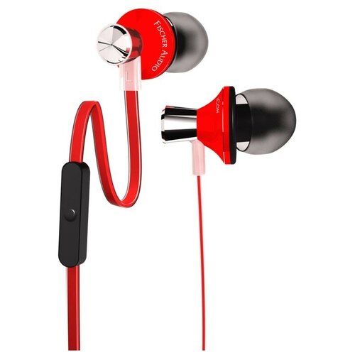 Проводные наушники Fischer Audio iCon, red