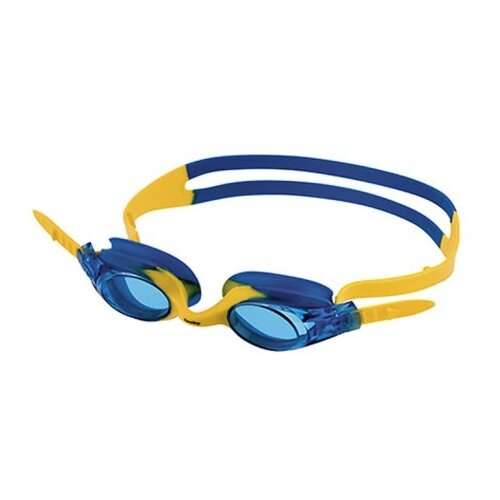 фото Очки для плавания fashy spark 1, синие линзы, нерегулируемая переносица, синяя/жёлтая оправа