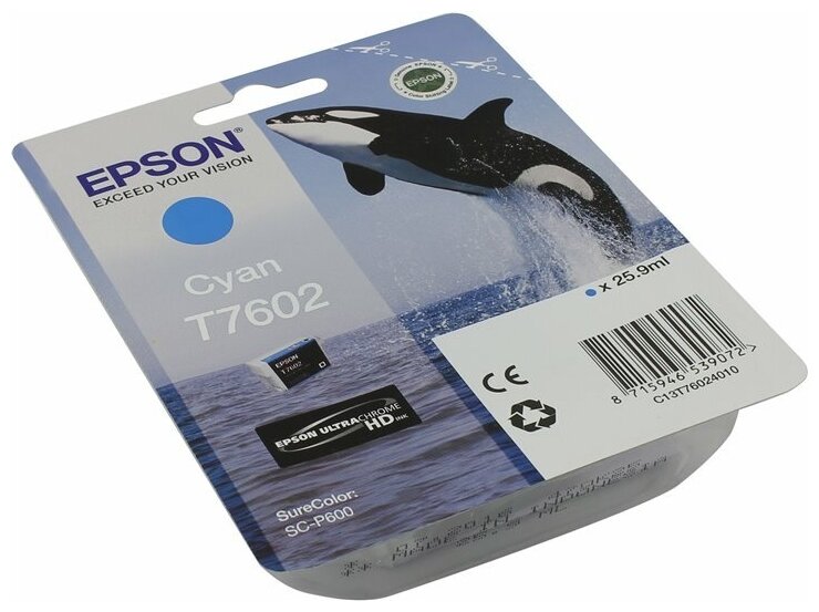 Epson C13T76024010 SC-P600 Cyan cons ink