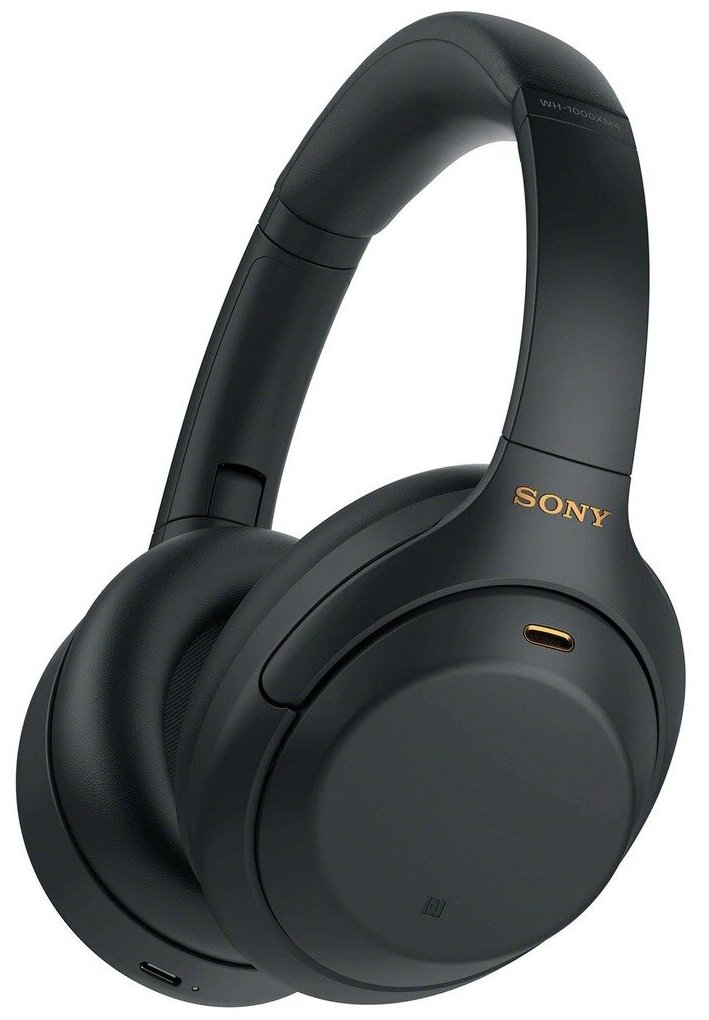 Наушники Sony Беспроводные наушники с шумоподавлением Sony WH-1000XM4, чёрный