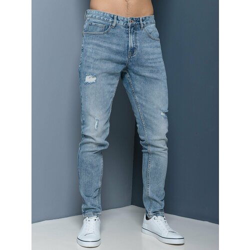 Джинсы зауженные к низу, одежда мужская летняя MkJeans 48/50 RU