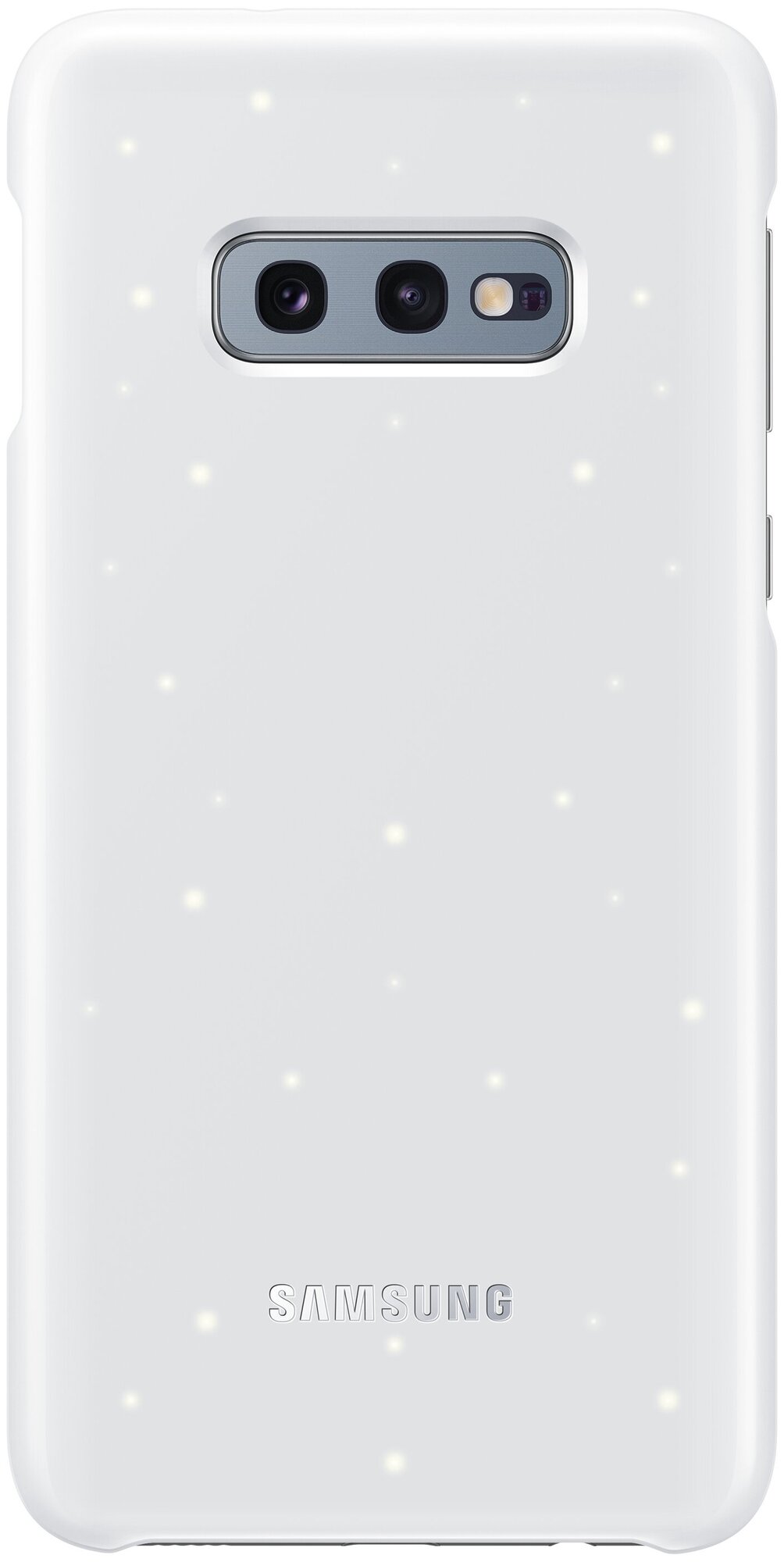 Чехол (клип-кейс) Samsung для Samsung Galaxy S10e LED Cover белый (EF-KG970CWEGRU)