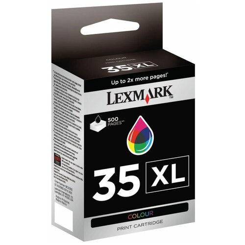 Картридж LEXMARK 35, 18C0035E (цветной, 595 стр)