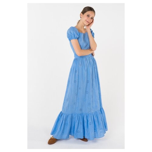 фото Платье la vida rica 5899 женское цвет голубой однотонный р-р 44