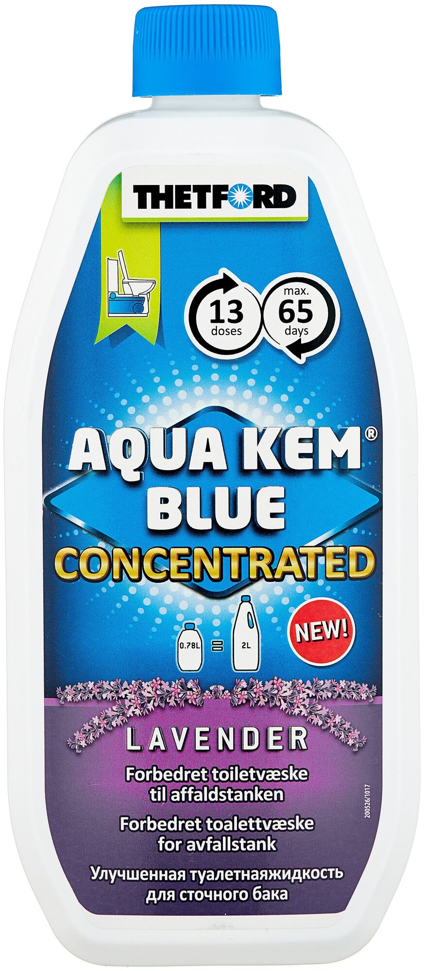 Thetford Концентрат Thetford Aqua Kem Blue Concentrated Lavender 0,78л (аналог 2л жидкости)