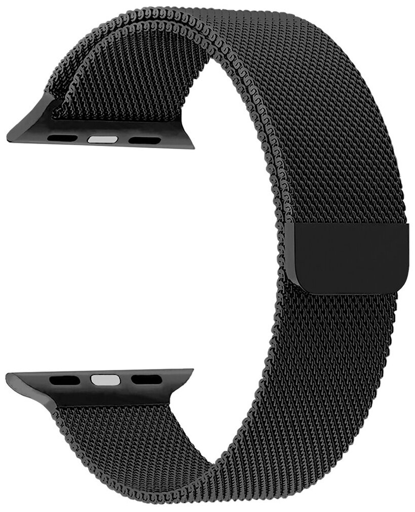 Ремешок из нержавеющей стали для Apple Watch 42/44/45 mm LYAMBDA CAPELLA DS-APM02-44-BK Black