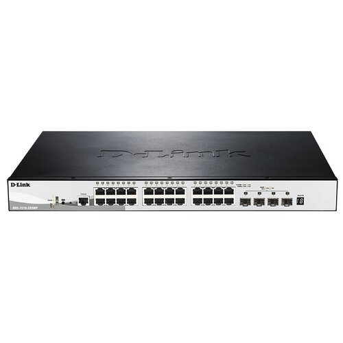 Коммутатор D-Link DGS-1510-28XMP/A1A 24G 24PoE+ 370W настраиваемый