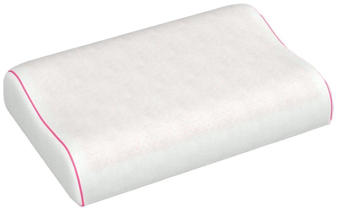 Анатомическая подушка Askona (Аскона) Ecogel Contour Pink - фотография № 1