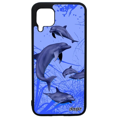 фото Чехол на мобильный huawei p40 lite, "дельфины" нарвал морские utaupia
