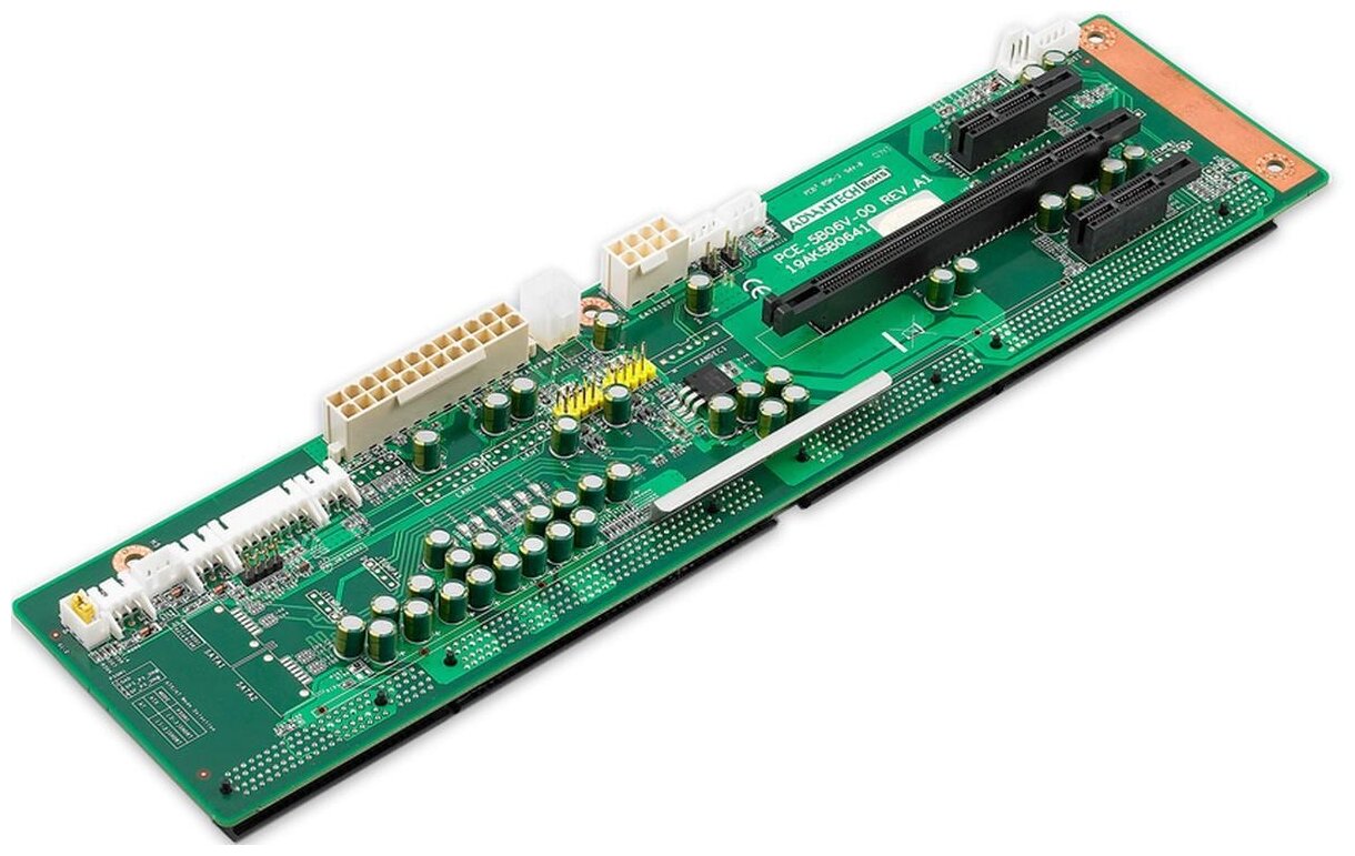 PCE-5B06V-00A1E Backplane PICMG 1.3, 6 слотов, 1xPICMG 1.3, 4xPCI Express x 1, 1xPCI Express x16,