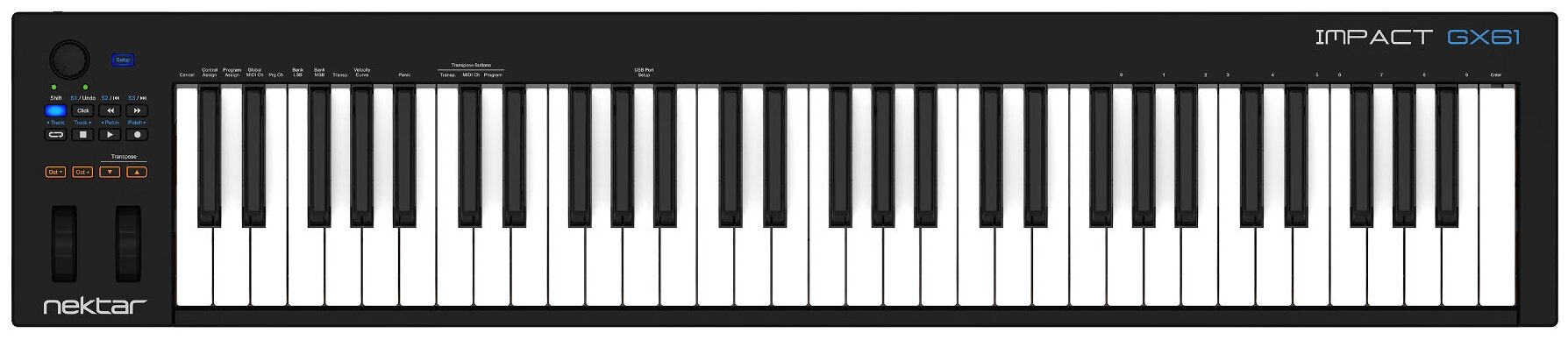 MIDI-клавиатура Nektar Impact GX61 — купить по выгодной цене на Яндекс Маркете