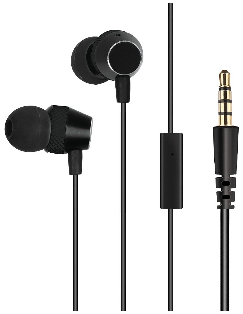 Наушники CROWN MICRO CME-252, mini jack 3.5 mm, black