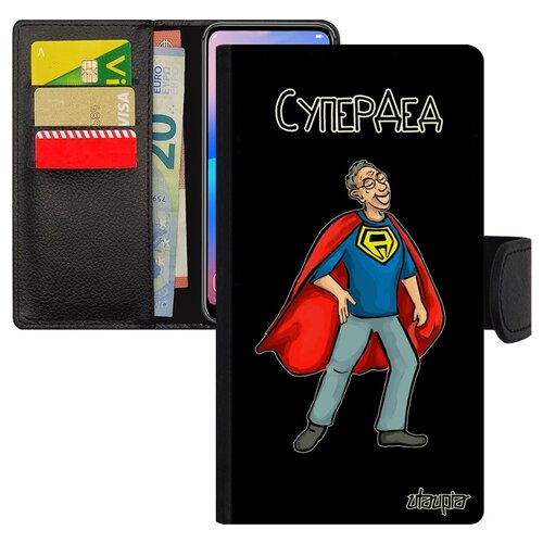 фото Чехол-книжка для смарфона galaxy s7, "супердед" рисунок смешной utaupia