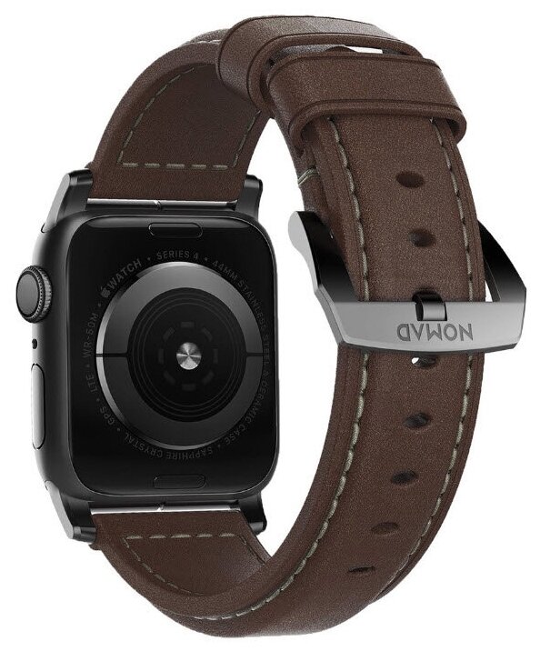 Ремешок Nomad Traditional для Apple Watch 38/40 мм Rustic Brown с черной фурнитурой NM1A3RBT00