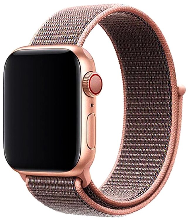 Ремешок Devia Deluxe Series для Apple Watch 44 / 42 мм (Бледно-розовый)