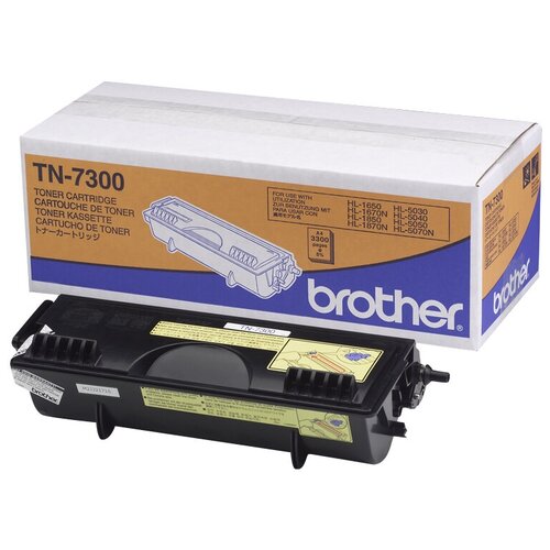 brother тонер картридж оригинальный brother tn 2075 tn2075 черный 2 5k Картридж Brother TN7300, 3300 стр, черный