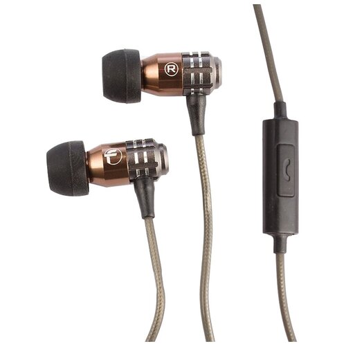 Наушники Fischer Audio FA-912 mic, mini jack 3.5 mm, коричневый