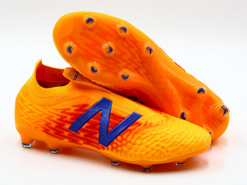 Бутсы New Balance Tekela v3+ Pro FG Tekela v3+ Pro FG, размер 12 US, синий, оранжевый