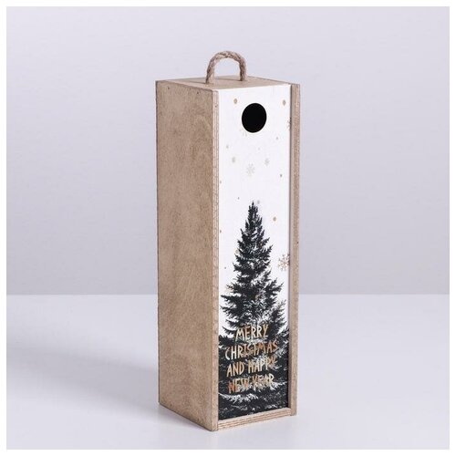 фото Ящик под бутылку «новогодняя елка», 11 × 33 × 11 см дарите счастье