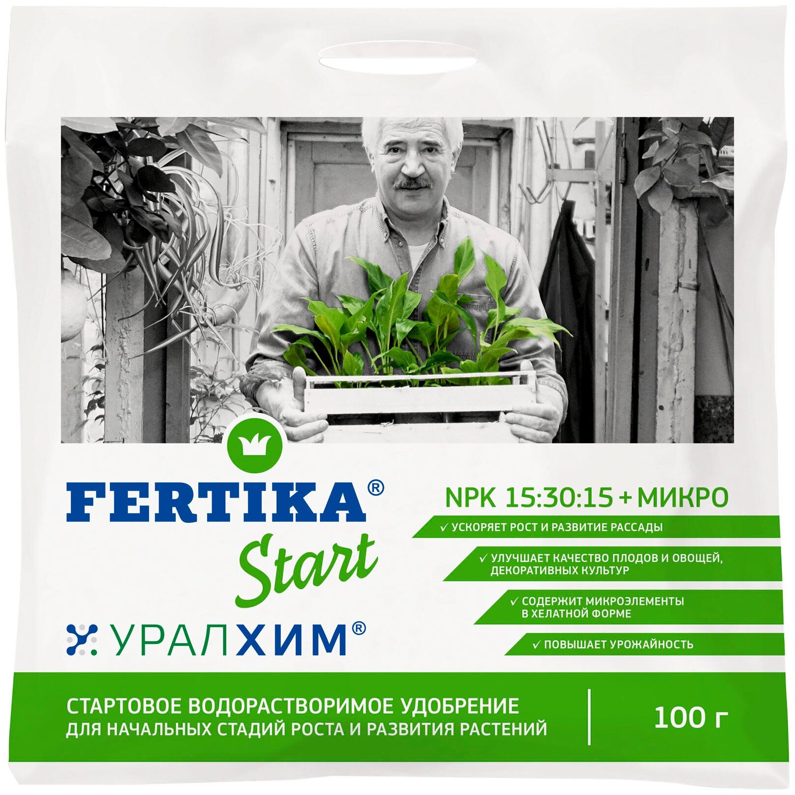 Удобрение FERTIKA (Фертика) Start (Старт), 0.1 кг - фотография № 1