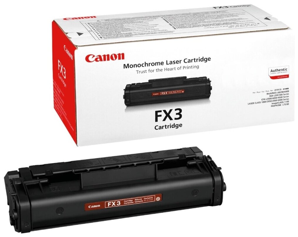 Картридж Canon FX3 (1557A003), 2700 стр, черный
